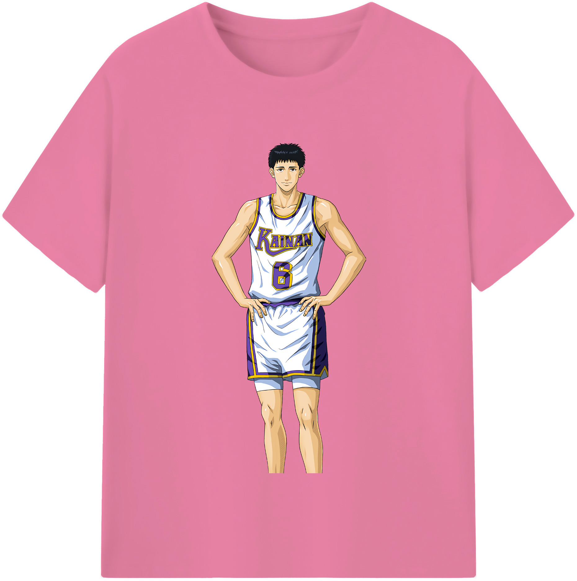 SLAM DUNK／スラムダンク 綿100％半袖Tシャツ（フロントプリント）